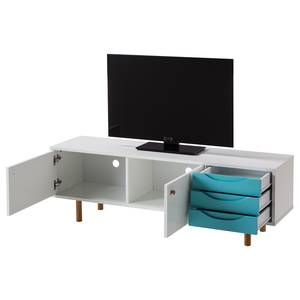 Tv-meubel Luna kerskleurig/wit