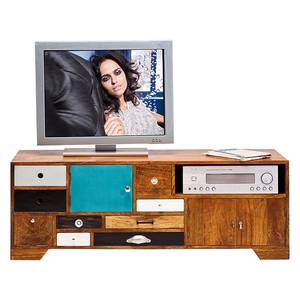 Tv-kast Babalou Bruin - Meerkleurig - Massief hout - Hout - Deels massief hout - 125 x 45 x 40 cm
