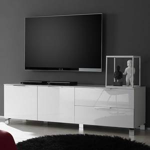 Tv-lowboard Margherita II hoogglans wit - Breedte: 180 cm