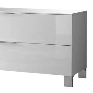 Meuble TV Margherita II Blanc brillant - Largeur : 210 cm