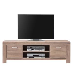 Tv-lowboard Massino III Bianco massief wild eikenhout - Breedte: 175 cm