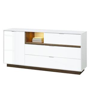 Buffet My Ell I Blanc brillant / Imitation chêne de Stirling