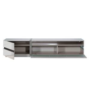 Highboard Sacile (incl. verlichting) hoogglans wit - Breedte: 220 cm