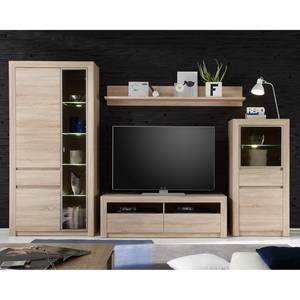 Tv-meubel Santandria licht Sonoma eikenhouten look - Breedte: 140 cm