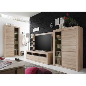 Tv-meubel Santandria licht Sonoma eikenhouten look - Breedte: 164 cm