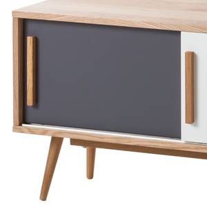 Tv-meubel Solec deels massief eikenhout - meerdere kleuren