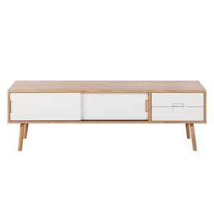 Meuble TV Verwood I Blanc - Bois manufacturé - 160 x 50 x 48 cm