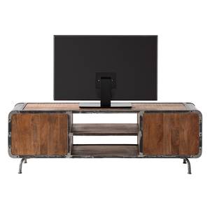 TV-Lowboard Wharton I Mango teilmassiv / Stahl