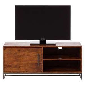 Tv-meubel Woodson I massief acaciahout/ijzer - Bruin acaciahout