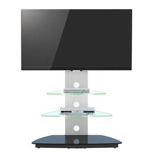 Support TV CU-MR 50 (avec éclairage) Aluminium / Verre