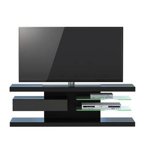 Tv-rek SL 660 incl. verlichting - Mat zwart