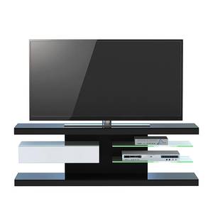 Tv-rek SL 660 incl. verlichting - Zwart/wit