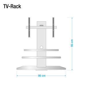 TV-Rack Vreden Silber - Silber