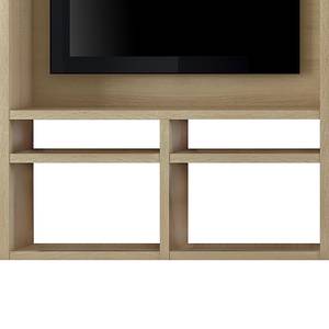 Tv-wand Emporior I inclusief verlichting - Eikenhouten look