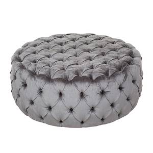 Hocker Pradera fluweel grijs