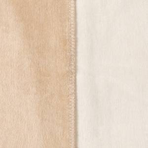 Couverture unie double-face Sorrento Blanc crème / Blanc