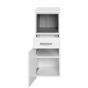 Armoire basse Ancona Blanc brillant / Blanc