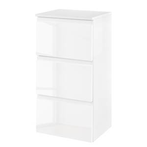 Meuble bas Cardiff Blanc brillant / Blanc