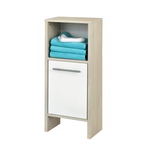 Lage kast Quickset 350 lichte pijnboomhouten look/wit