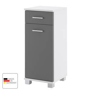 Armoire basse Lumo Blanc / Basalte