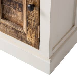 Armoire basse Newhaven Manguier partiellement massif - Manguier / Blanc