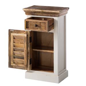 Armoire basse Newhaven Manguier partiellement massif - Manguier / Blanc