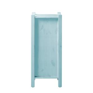 Armoire basse Paulina Pin massif - Turquoise