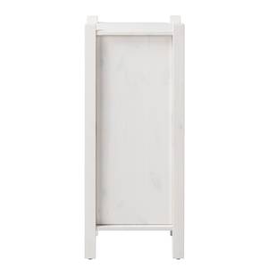 Armoire basse Paulina Pin massif - Blanc