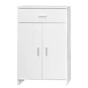 Armoire basse Venus II Blanc brillant / Blanc