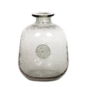 Vase Bubble I Glas - Grau