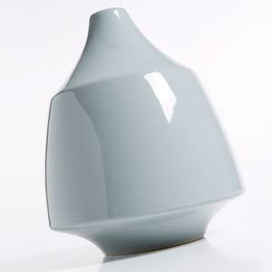 Vase Milo I Keramik - Grau - Grau - Höhe: 28 cm