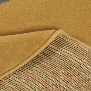 Velours Teppich Stern Rund Beige