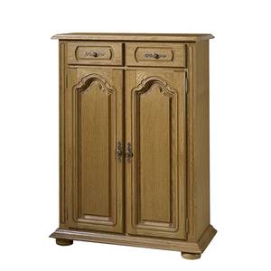 Commode Sylt Bruin - Deels massief hout - 84 x 119 x 39 cm