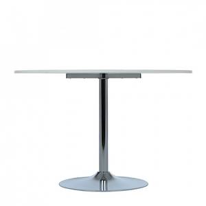 Table Matilda Plateau blanc brillant