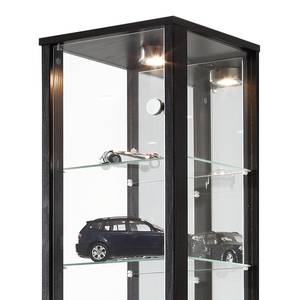 Vitrine Exhibit I mit Spiegelrückwand - Schwarz - 8