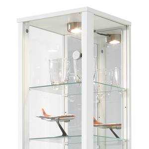 Vitrine Exhibit I mit Spiegelrückwand - Klarglas/schwarz - Weiß - 8