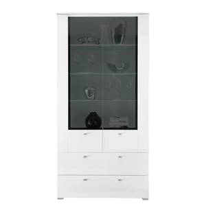 Armoire vitrine Arminto I Blanc brillant / Blanc