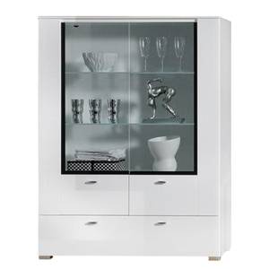 Armoire vitrine Arminto II Blanc brillant / Blanc