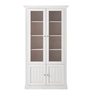 Armoire vitrine Lyngby I Pin massif - Pin blanc