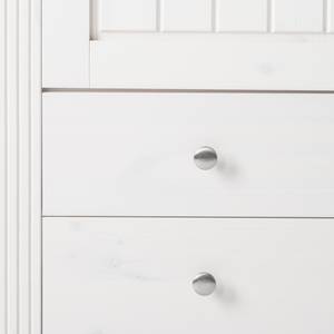 Armoire vitrine Lyngby II Pin massif - Pin blanc