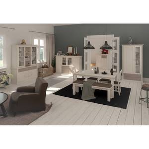 Dressoir Lyngby IV massief grenenhout - wit/truffelkleurig grenenhout