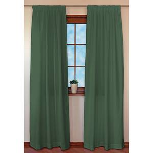 Tenda Cotton Panama incl. fettuccia arricciatende - Verde abete - 130 x 260 cm