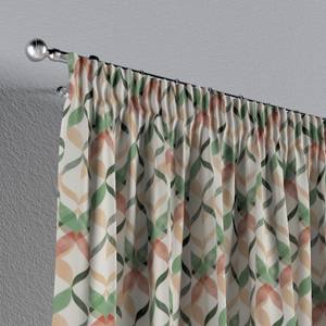 Vorhang Kofrun Baumwollstoff - Beige / Grün