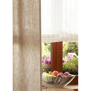 Rideau en lin (galon fronceur inclus) Beige - 130 x 310 cm