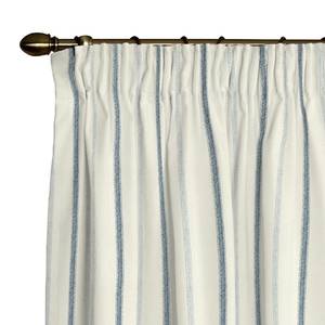 Tenda con fettuccia arricciatende Color crema/A strisce blu - 130 x 310 cm