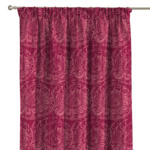 Vorhang mit Kräuselband Bordeaux gemustert - 130x310 cm