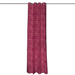 Vorhang mit Ösen Bordeaux gemustert - 130x310 cm