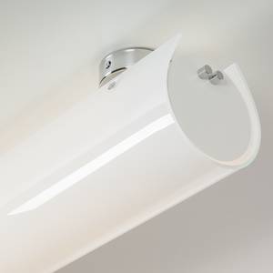 Wand-/plafondlamp Tub-O glas/metaal - wit - 2 lichtbronnen - 60cm