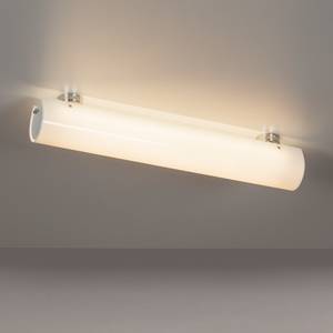 Wand-/plafondlamp Tub-O glas/metaal - wit - 2 lichtbronnen - 90cm