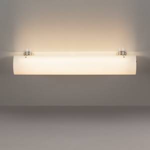 Wand-/plafondlamp Tub-O glas/metaal - wit - 2 lichtbronnen - 90cm